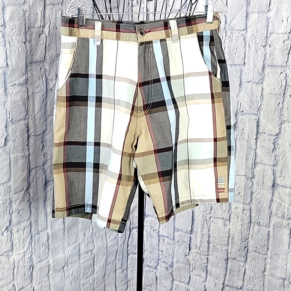 BELLA BONG Plaid Shorts‎ Size 32